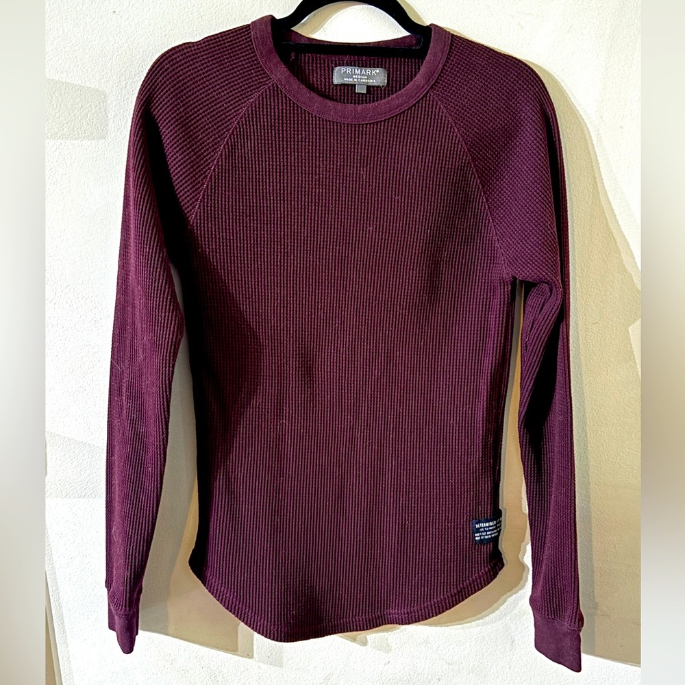 ✨2/$30✨Primark Maroon Waffled Sweater